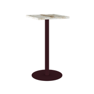 Burgundy Halo Bar Table